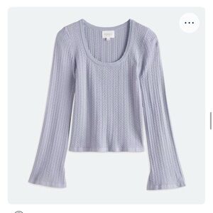 STITCH FIX BAILE PINQUE Lavendar Long Sleeve Sweater. Pretty and delicate.